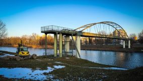 Foto: Starý most Kapitána Bartoše nahradí dočasný, než bude postaven nový