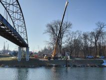 Foto: Starý most Kapitána Bartoše nahradí dočasný, než bude postaven nový