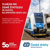 Na jubilejní Zemi živitelku vyrazte výhodně vlakem