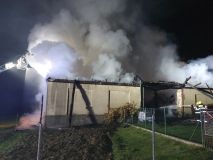 V Krásném hořela stodola se zemědělskou technikou