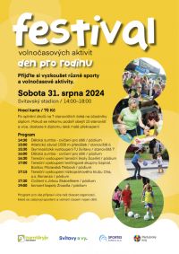 Festival volnočasových aktivit, den pro rodinu ve Svitavách nabídne spoustu sportu i zábavy