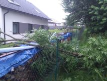 Bouřky se prohnaly Českem, škodily i v Pardubickém kraji