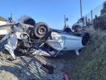 V Chrudimi došlo na železničním přejezdu ke srážce vlaku s osobním autem