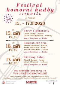 Festival komorní hudby Litomyšl 2023