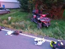 Řidič čtyřkolky byl po nehodě u Dolních Boříkovic transportován vrtulníkem do nemocnice