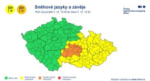 Po vydatném sněžení v Česku udeří mrazy, v noci spadne rtuť teploměru až na minus dvanáct stupňů