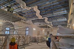 V reprezentativním sále pardubického zámku se rýsuje unikátní vlnitý strop