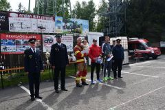 Foto: Hasiči prověřili svoji zdatnost na soutěži v náročných disciplínách TFA na Ohnivé rozhledně na Andrlově Chlumu