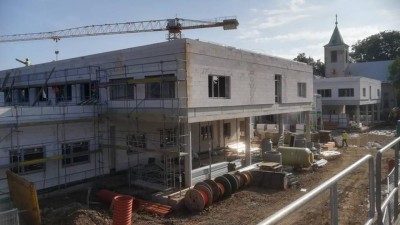 Stavba nové nemocnice v Moravské Třebové roste před očima