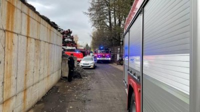 Výbuch na recyklační lince, foto zdroj HZS Vysoké Mýto