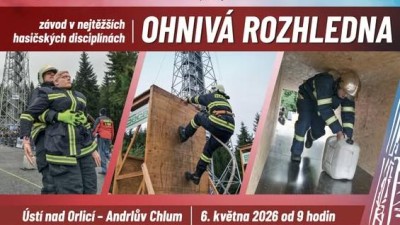 Ohniv&aacute; rozhledna nab&iacute;dne poř&aacute;dn&yacute; adrenalin, kon&aacute; se už z&iacute;tra na Andrlově chlumu