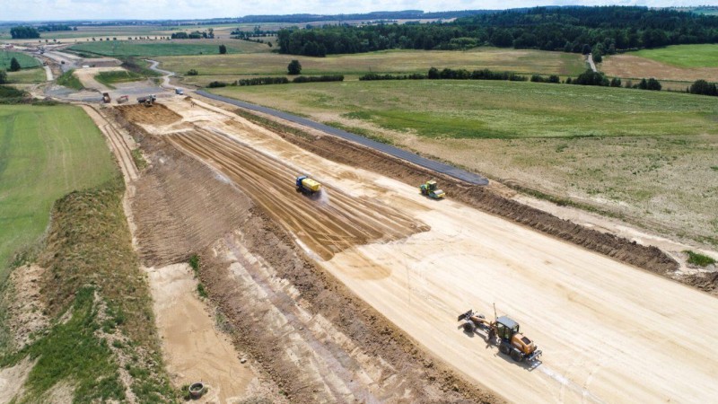 stavba dálnice D35, foto zdroj Město Vysoké Mýto